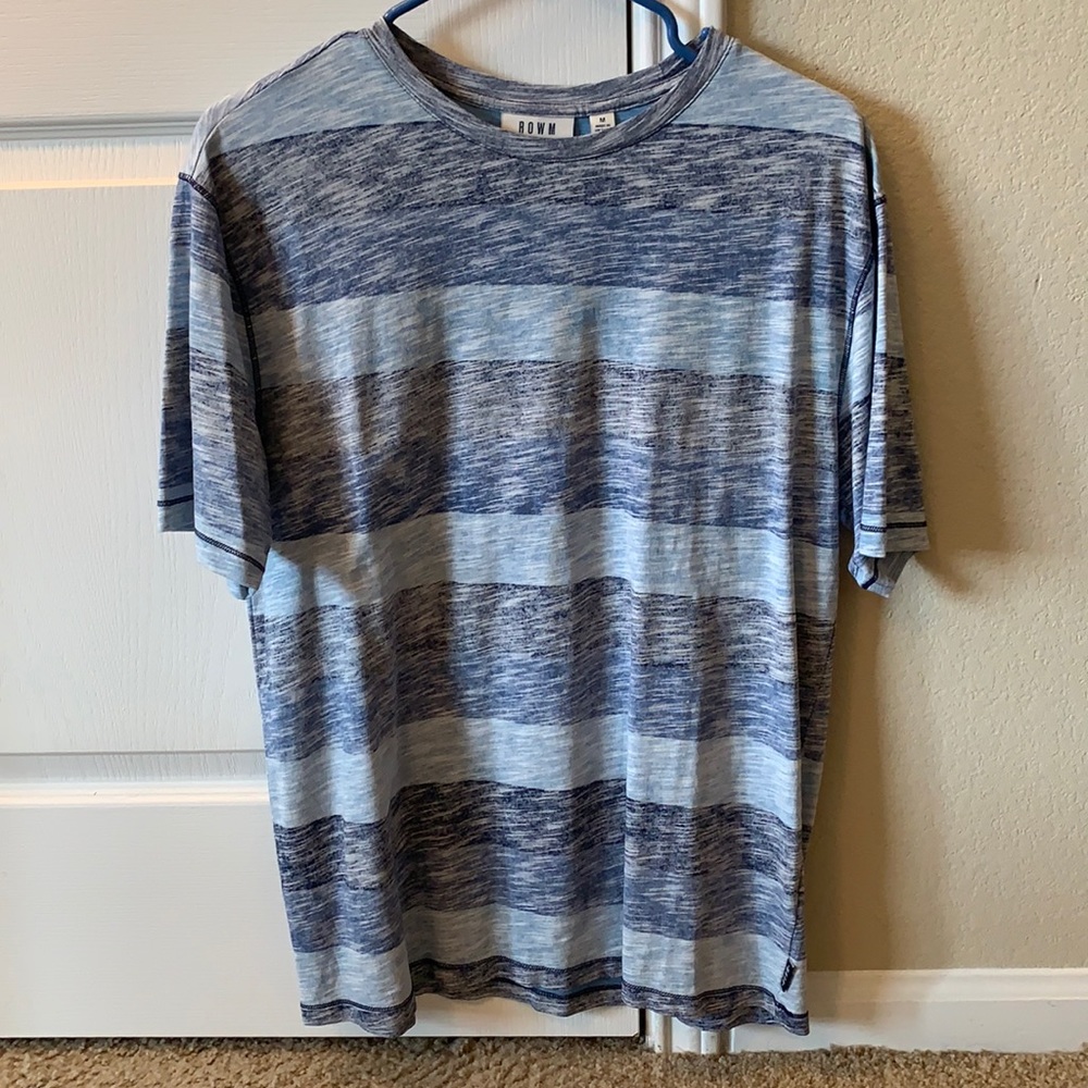 ROWM Blue Striped Shirt